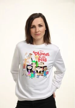 Henry Tiger PHINEAS AND FERB THE GROUP - Sweatshirt - White