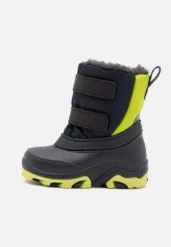 Friboo Snowboot/Winterstiefel - Dark Blue/neon Green
