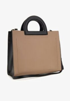 FURLA DARA - Shopping Bag - Greige/nero