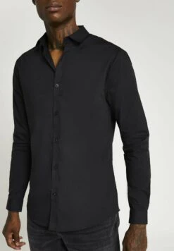 RIVER ISLAND Hemd - Black -Friboo Verkauf Geschaft 02a3c4156ddf47e08bbb1c4a46bde690 1