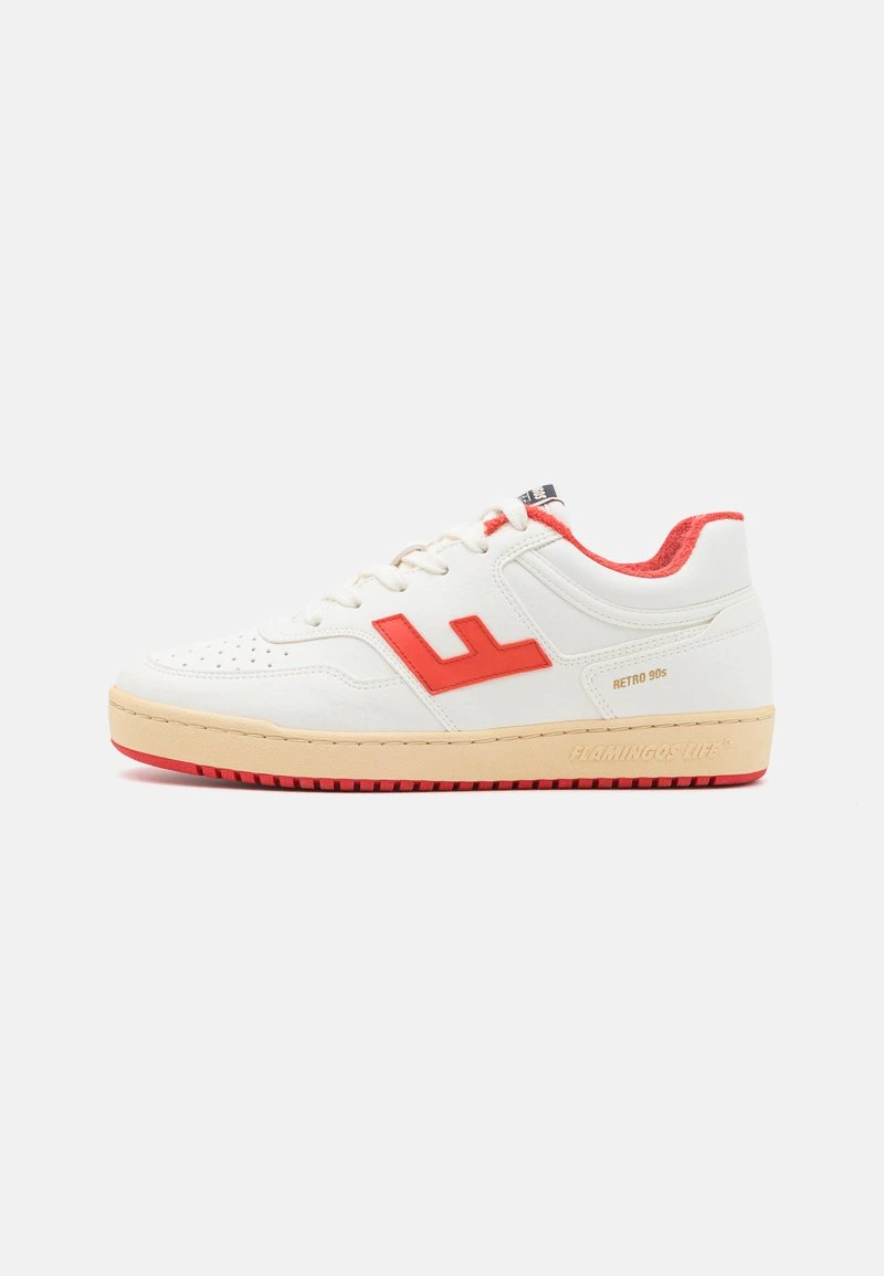 Flamingos Life RETRO 90S UNISEX - Sneaker Low - White/vanilla/tomato 1 Flamingos Life RETRO 90S UNISEX - Sneaker Low - White/vanilla/tomato