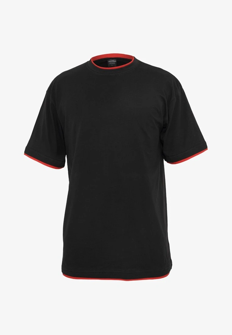 URBAN CLASSICS T-Shirt Basic - Black/red 5 URBAN CLASSICS T-Shirt Basic - Black/red – Bild 5