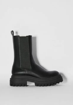 BERSHKA WITH ELASTIC PANELS - Plateaustiefelette - Black -Friboo Verkauf Geschaft 07e6228fea2a4d7eaffee2d12ea41198