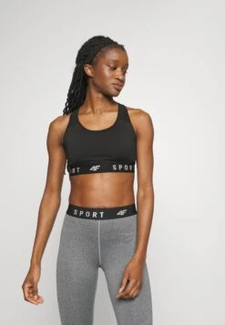 4F BRA - Sport-BH Mit Leichter Stützkraft - Deep Black -Friboo Verkauf Geschaft 08140d1cf23740a19f8083de58c4961a 1