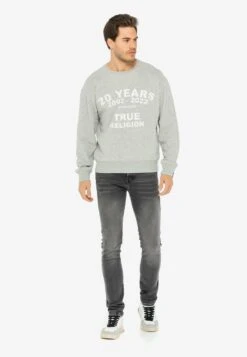 Neue Produkte 21 True Religion 20 YEARS SWEA - Sweatshirt - Grey Marl