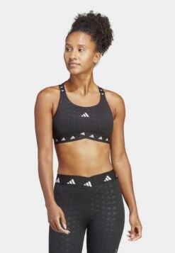 ADIDAS PERFORMANCE POWERIMPACT LUXE TRAINING - Sport-BH Mit Mittlerer Stützkraft - Black