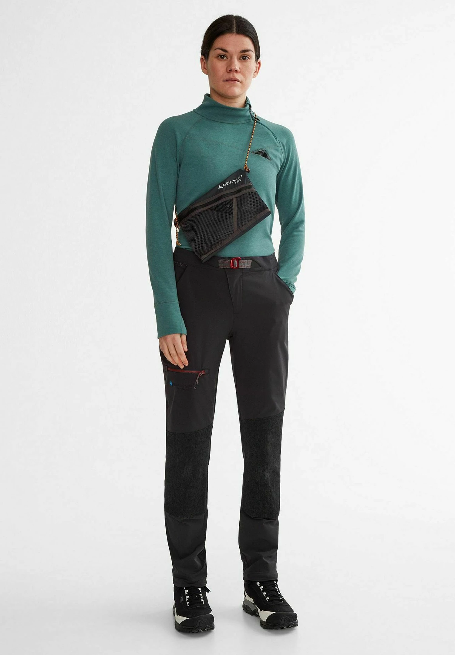 Klättermusen ALGIR ACCESSORY BAG MEDIUM - Cross Body Bag - Raven 1 Klättermusen ALGIR ACCESSORY BAG MEDIUM - Cross Body Bag - Raven