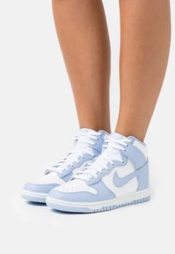 Nike Sportswear DUNK - Sneaker High - White/aluminum