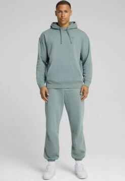 Puma ESSENTIALS ELEVATED UNISEX - Hoodie - Green Moon