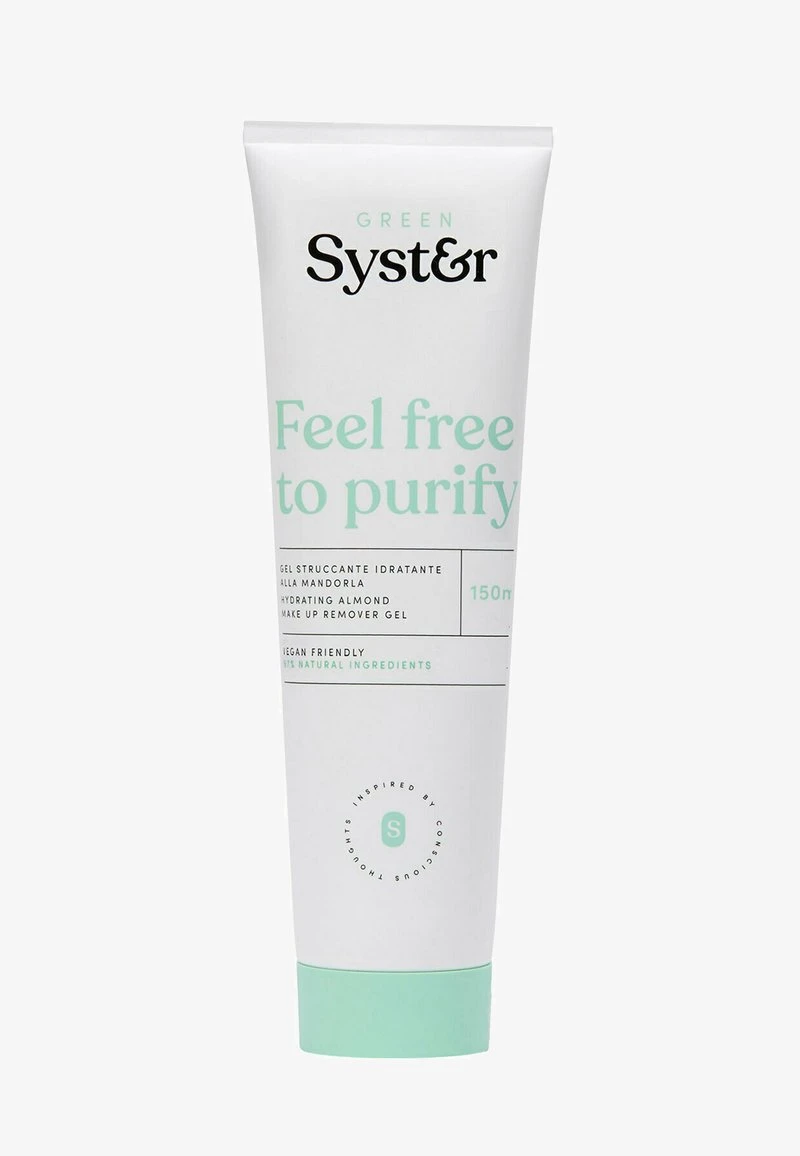 SYSTER HYDRATING ALMOND MAKE-UP REMOVER GEL FEEL FREE TO PURIFY - Make-up-Entferner - Transparent Gel 1 SYSTER HYDRATING ALMOND MAKE-UP REMOVER GEL FEEL FREE TO PURIFY - Make-up-Entferner - Transparent Gel