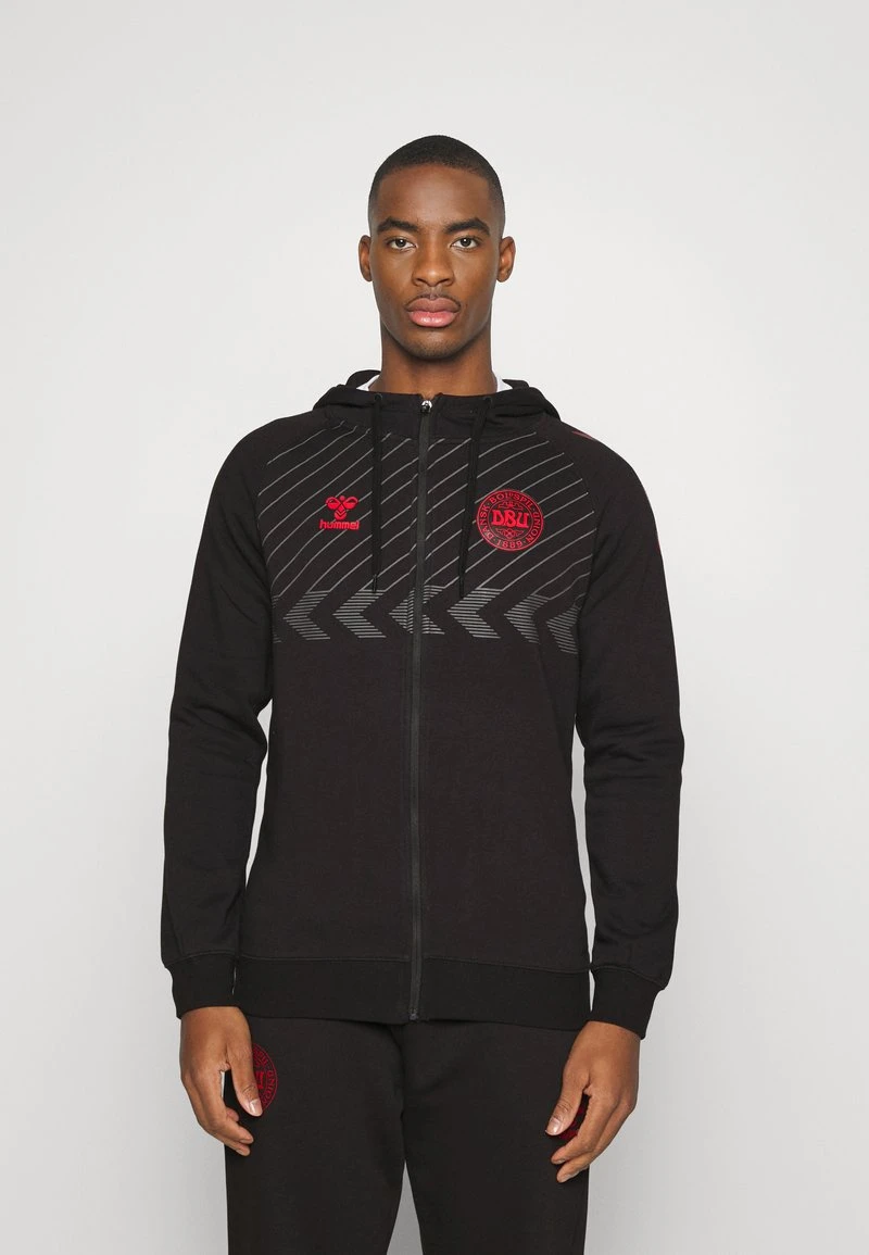 Hummel DENMARK FAN ZIP HOODIE - Nationalmannschaft - Black 1 Hummel DENMARK FAN ZIP HOODIE - Nationalmannschaft - Black