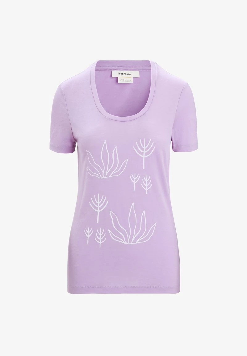Icebreaker W TECH LITE II SS SCOOP FRESH GROWTH - T-Shirt Print - Loden 3 Icebreaker W TECH LITE II SS SCOOP FRESH GROWTH - T-Shirt Print - Loden – Bild 3