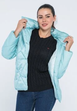 MIT STEHKRAGEN - Winterjacke - Teal Green -Friboo Verkauf Geschaft 1812d34bc74a448f9f5fb93960a1907f 1