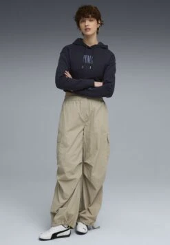 Puma PREMIUM ESSENTIALS GRAPHIC - Hoodie - New Navy