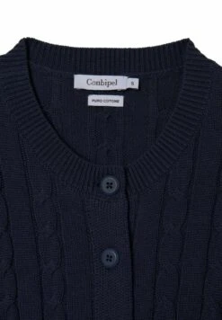 BRAIDED - Strickjacke - Blu -Friboo Verkauf Geschaft 196b31dbde304f0aa610e0189f4f0b1e