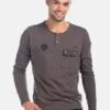 Koroshi CAMISETA LAVAD BOLSILLO - Langarmshirt - Oliva