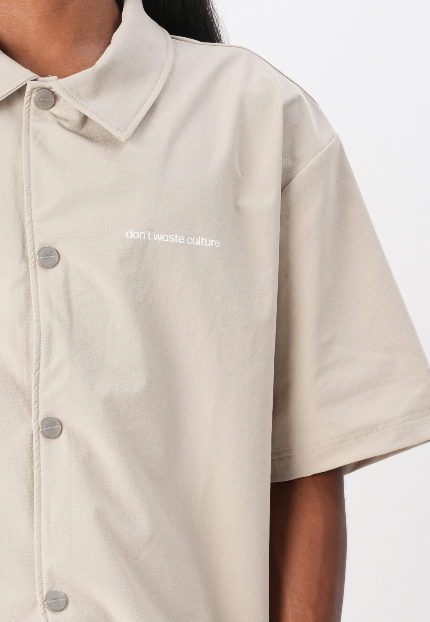 VALORIA UNISEX - Button-down Blouse - Taupe 6 VALORIA UNISEX - Button-down Blouse - Taupe – Bild 6