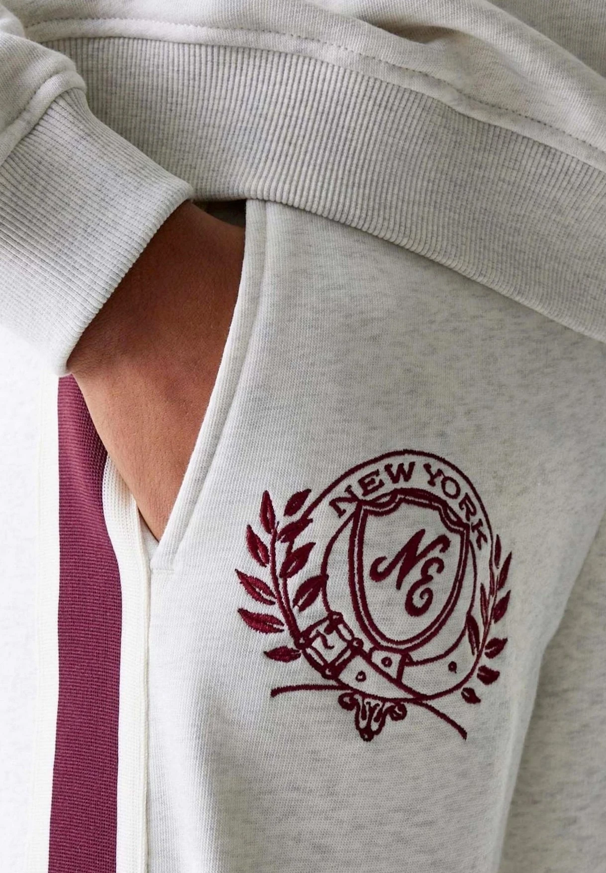 NEW ERA STRAIGHT JOGGER - Tracksuit Bottoms - Grey Pastel 3 NEW ERA STRAIGHT JOGGER - Tracksuit Bottoms - Grey Pastel – Bild 3