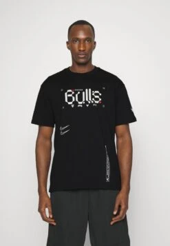 Nike Performance NBA CHICAGO BULLS TEE - T-Shirt Print - Black