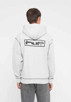 HUF HOODIE UNISEX - Zip-up Sweatshirt - Ash