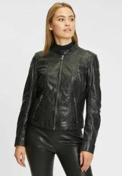 GIPSY GWKEILI LASV - Lederjacke - Black