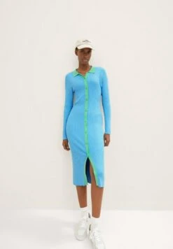 TOM TAILOR Denim Strickkleid - Rainy Sky Blue
