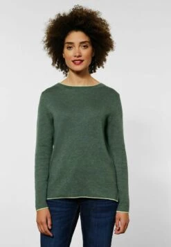 STREET ONE LANGARM - Strickpullover - Grün