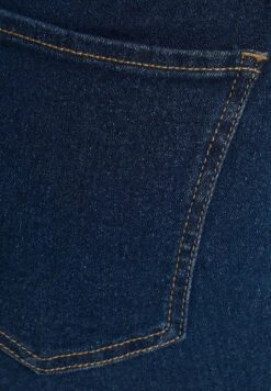 BERSHKA HIGH WAIST STRETCH - Jeans Shorts - Dark Blue -Friboo Verkauf Geschaft 287c3c789c084e2796be7e566cfd957c