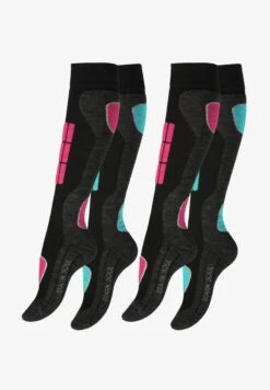 2 PAAR - Kniestrümpfe - Pink Turquoise