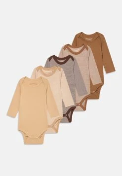 Friboo 5 PACK UNISEX - Langarmshirt - Light Brown/brown/tan