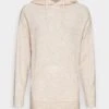 TOM TAILOR Denim COZY HOOD - Strickpullover - Creme Beige Melange