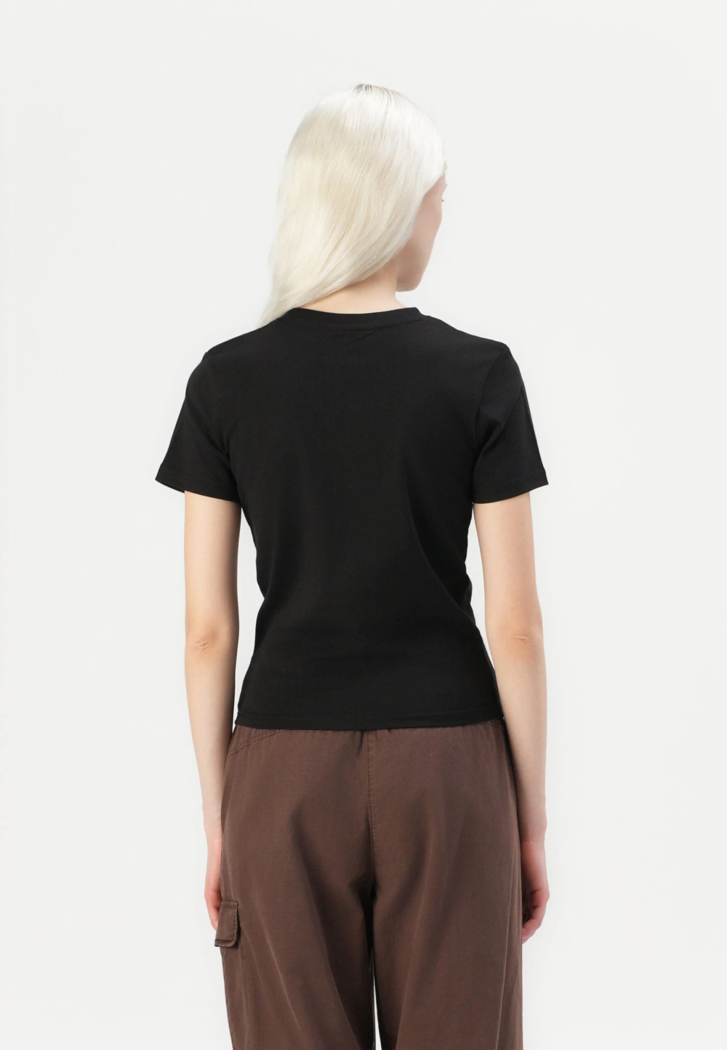 Pegador YONA SLIM TEE - Basic T-shirt - Washed Black White 3 Pegador YONA SLIM TEE - Basic T-shirt - Washed Black White – Bild 3