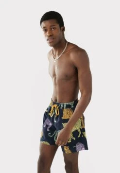 MULTI LEOPARD DRAWCORD - Badeshorts - Navy 9 MULTI LEOPARD DRAWCORD - Badeshorts - Navy -Friboo Verkauf Geschaft 2e52c1605b504d3e9a86b7f1022e4e36