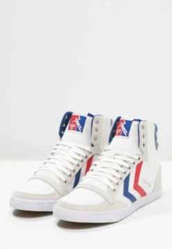 Hummel SLIMMER STADIL - Sneaker High - White/blue/red -Friboo Verkauf Geschaft 3069a80d5f0442ca87a56e5a3bfc727f