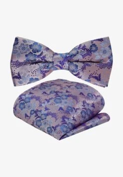 2 SET - Einstecktuch - Erika Violett Blumen Pastell Blau Royalblau Nachtblau Perlviolett -Friboo Verkauf Geschaft 316ac5a65f2e4fb6b3addc2474182881 1