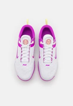Nike Performance ZOOM COURT - Multicourt Tennisschuh - White/fuchsia Dream/citron Tint -Friboo Verkauf Geschaft 31d44cdc97c74a75b0174578c55df0d5