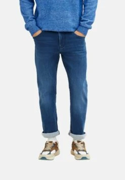Tom Tailor JOSH - Jeans Slim Fit - Used Mid Stone Blue Denim