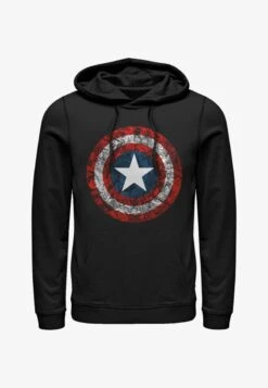 Henry Tiger AVENGERS CLASSIC COMICBOOK SHIELD - Kapuzenpullover - Black