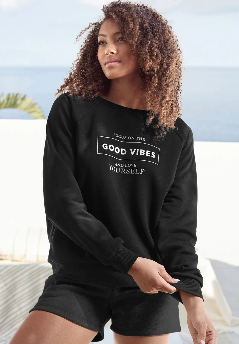 Buffalo Sweatshirt - Schwarz 1 Buffalo Sweatshirt - Schwarz