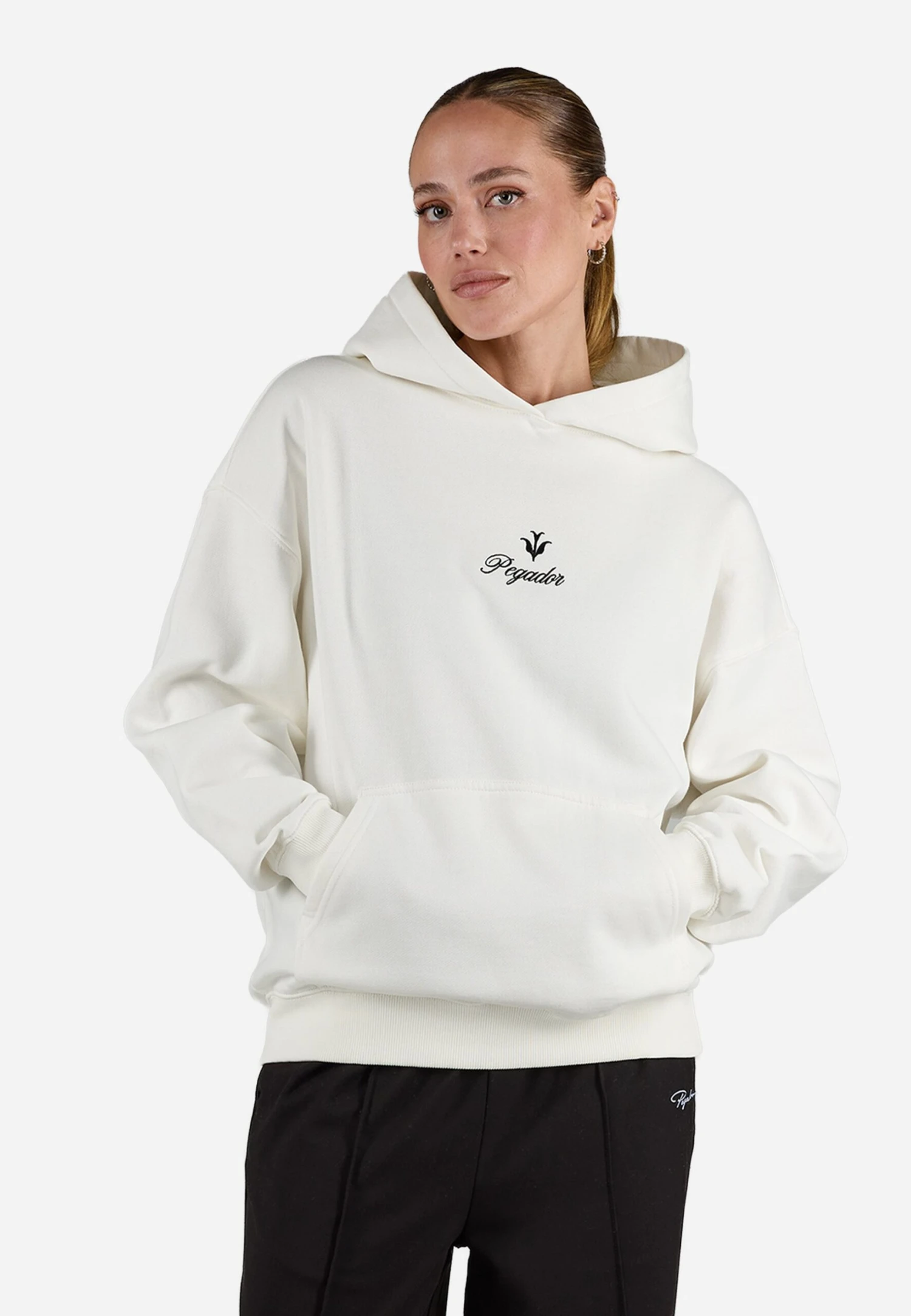 Pegador LIDA OVERSIZED HOODIE - Sweatshirt - Washed Warm White 1 Pegador LIDA OVERSIZED HOODIE - Sweatshirt - Washed Warm White