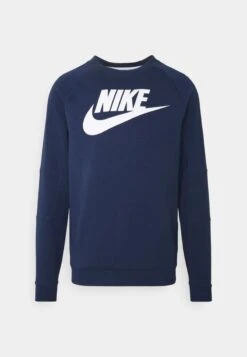 Nike Sportswear M NSW MODERN CRW FLC HBR - Sweatshirt - Midnight Navy/white