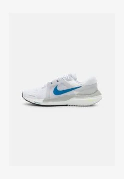 Nike Performance AIR ZOOM VOMERO 16 - Laufschuh Neutral - White/imperial Blue/pure Platinum/lime Glow/wolf Grey/black