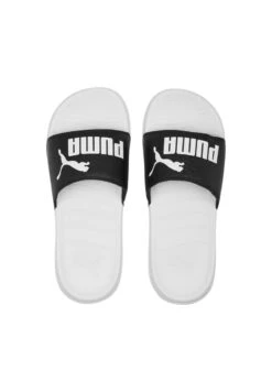 Puma POPCAT 20 LOGO POWER - Badesandale - Black White -Friboo Verkauf Geschaft 3815238b5095437ba58967a4628ab3a8