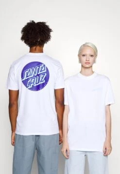 Santa Cruz SHADOWLESS DOT UNISEX - T-Shirt Print - White