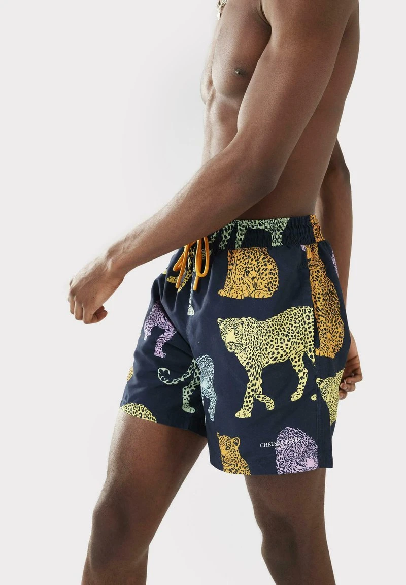 MULTI LEOPARD DRAWCORD - Badeshorts - Navy 5 MULTI LEOPARD DRAWCORD - Badeshorts - Navy – Bild 5