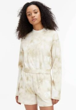 Calvin Klein Jeans CROPPED FIT - Sweatshirt - Weiss