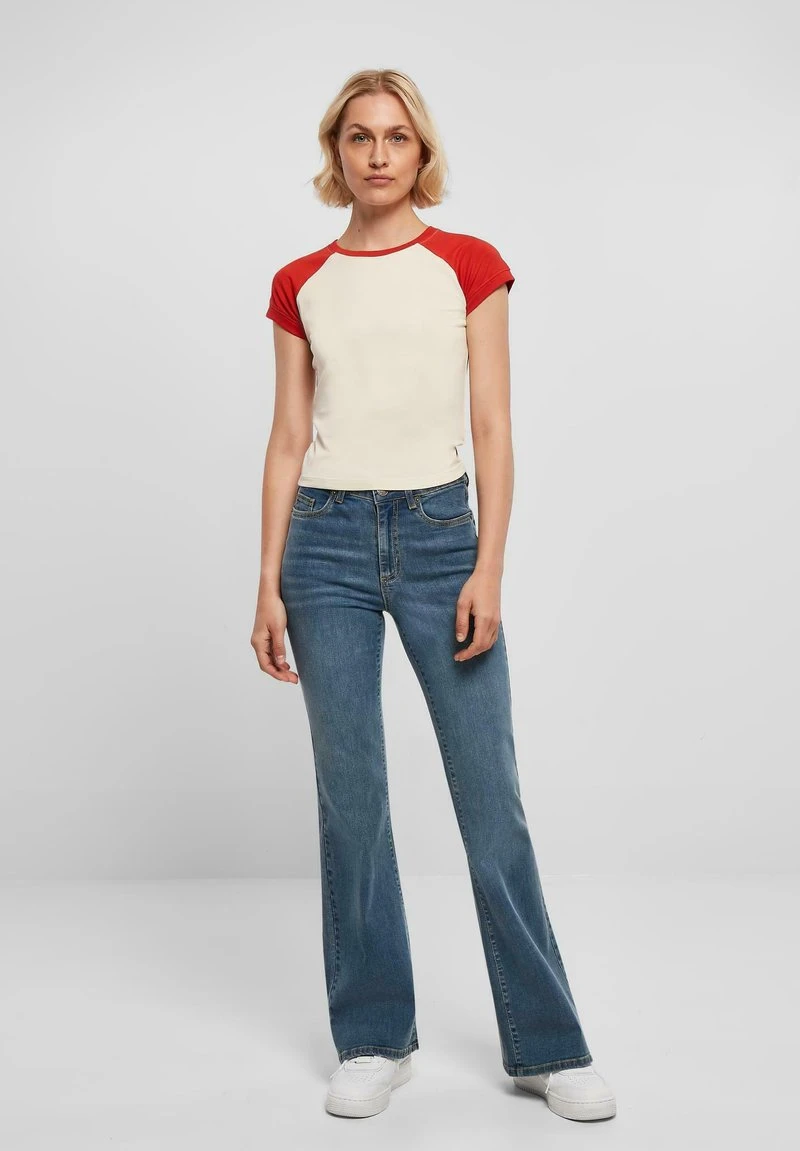 URBAN CLASSICS STRETCH RETRO BASEBALL - T-Shirt Print - Whitesand Hugered 2 URBAN CLASSICS STRETCH RETRO BASEBALL - T-Shirt Print - Whitesand Hugered – Bild 2