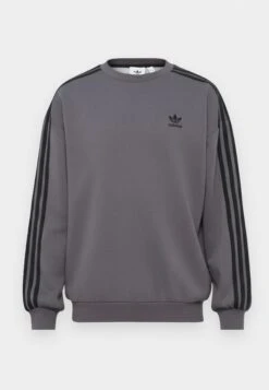 Adidas Originals OVERSIZE CREW - Sweatshirt - Grey/black -Friboo Verkauf Geschaft 3bc6f64ad5964373ad63b1d645f8a757