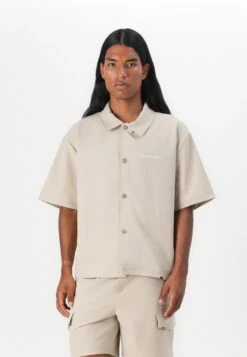 VALORIA UNISEX - Button-down Blouse - Taupe