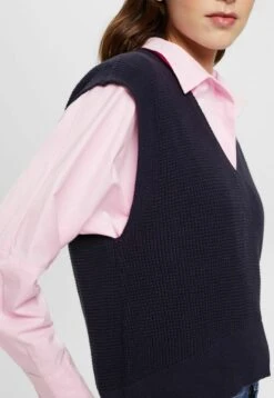 Edc By Esprit TANK MIT V-AUSSCHNITT - Strickpullover - Navy 9 Edc By Esprit TANK MIT V-AUSSCHNITT - Strickpullover - Navy -Friboo Verkauf Geschaft 3d71e615637a40f3ac7e329e2a728ba6